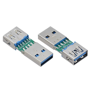 Usb 3.0母对公适配器通孔9针2合1 Usb A插头到具有印刷电路板长度34.0毫米的插座连接器转换器 - Product Image 6