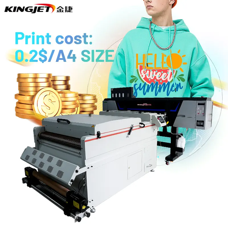 Mürekkep püskürtmeli yazıcı toz pet film ısı transferi yazıcı için yeni kumaş t-shirt logo baskı filmi için Impresora A3 dtf