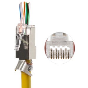Fabrika desteği EZ tipi 8P8C ağ RJ45 Cat6 Cat6A FTP konnektörleri geçmek - Product Image 3