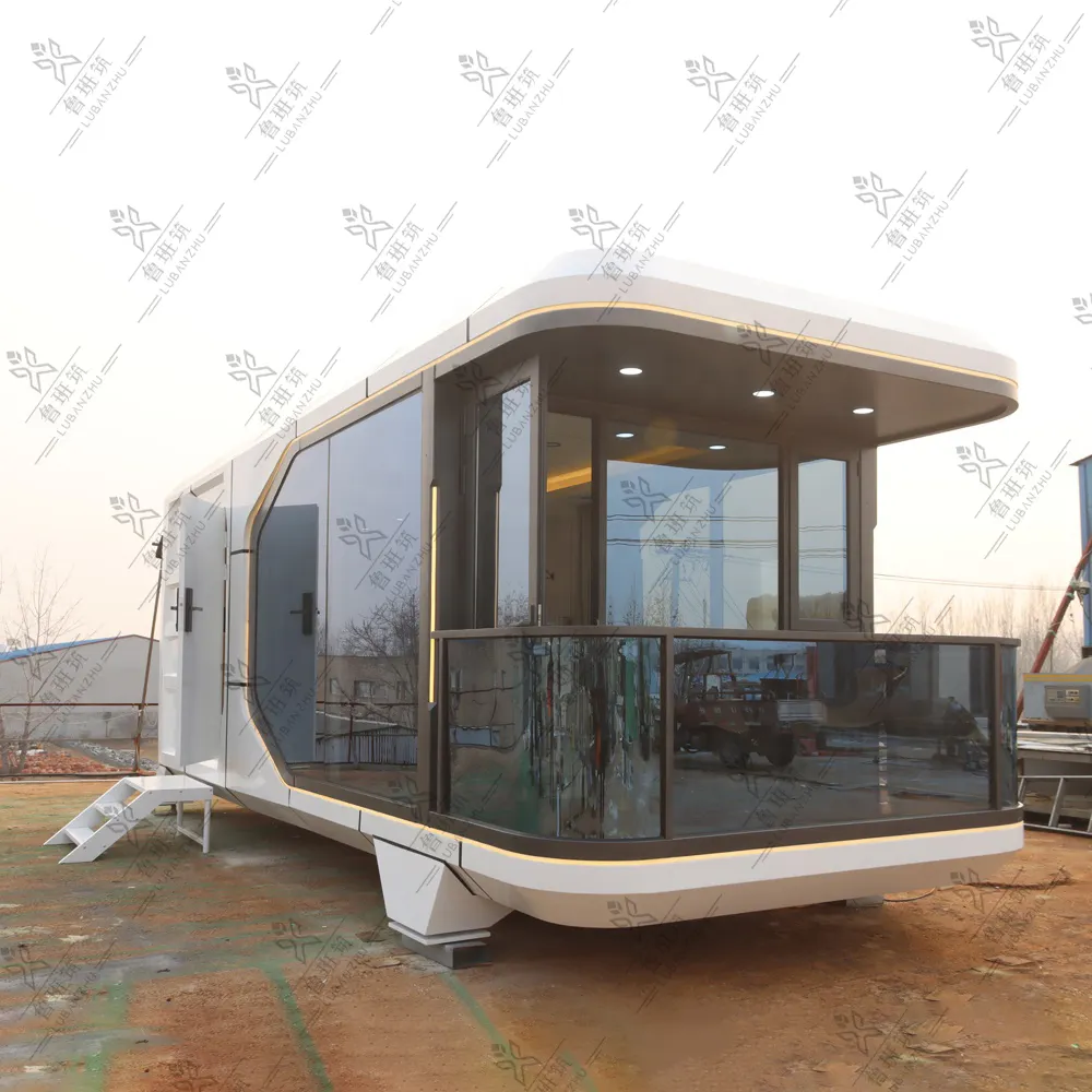 Espaço China Casa integrada móvel cápsula exterior Apple Cabin Prefab Container House