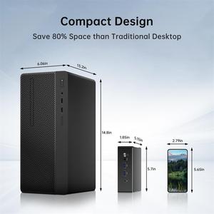 Mini PC Ryzen 9 7940HS DDR5 RAM 32GB 1TB SSD 1TB HDD Gaming Desktop <strong>Computer</strong> WiFi6 Windows <strong>Operating</strong> <strong>System</strong> New Condition US