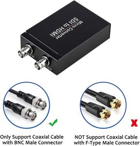 SH02 FJGEAR SDI至HDMI转换器、3G-SDI/HD-SDI/SD-SDI至HDMI适配器、自动格式检测SDI至HDMI视频转换器 - Product Image 4