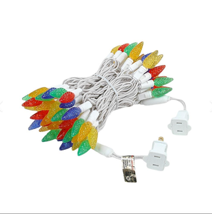 C6 Green Line Colorful Christmas Decorative Light String Colorful Flashing Strawberry Light String - Product Image 3