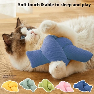 Multicolor Knotted Plush Pet Interactive Toy <strong>Catnip</strong> Squeaky Explosion Cat Dog Toy for Molar <strong>Use</strong>