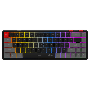 Aikun GX968 68 teclas Teclado programable para juegos con cable Retroiluminación RGB Interruptores mecánicos Multi Meida Full Macro - Product Image 2