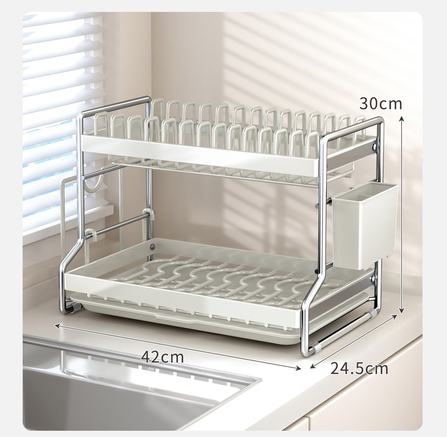 Blanc laiteux-2 niveaux