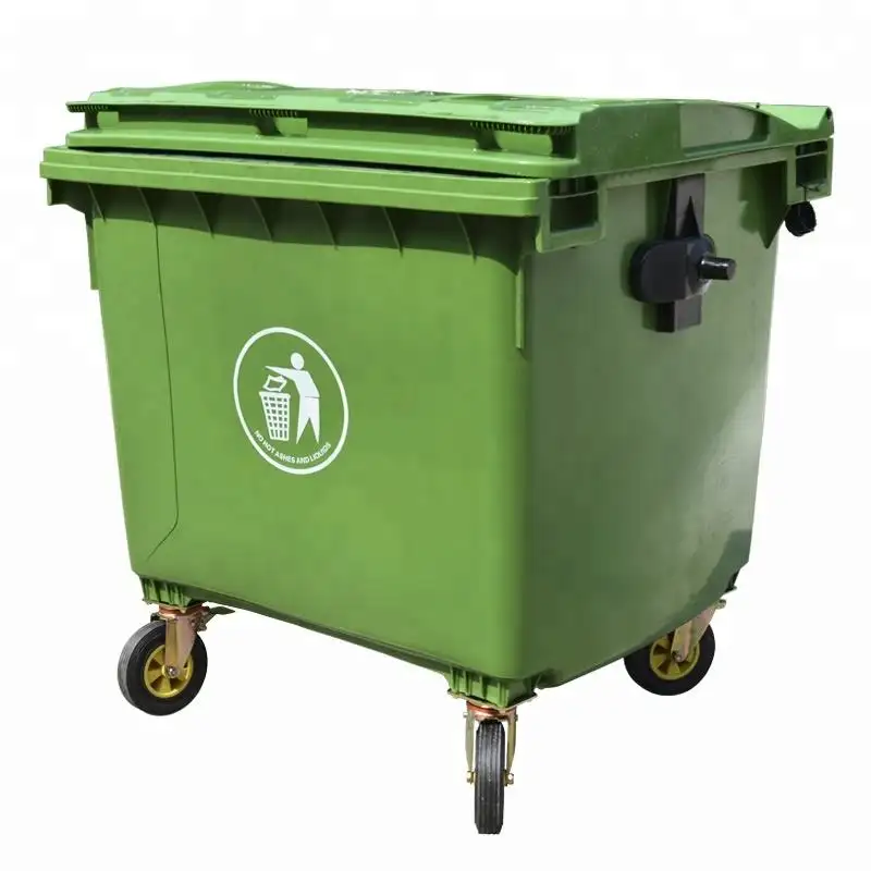 Cubo de basura grande de 1100 Litros para almacenamiento de basura/cubo de basura