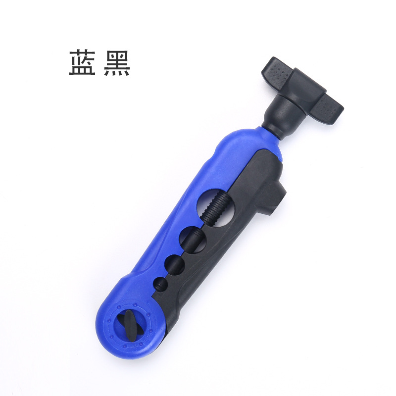 Portable plastic handle, black and blue