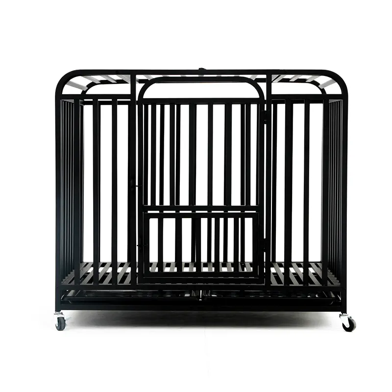 Mạnh mẽ 3 lớp thép không gỉ Dog kennel trong nhà nội trú lồng