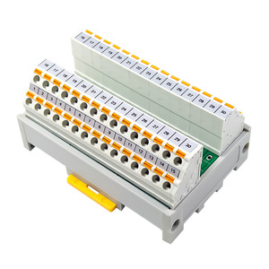 Shimede 30 canales 24VDC Bloque de terminales de doble capa en línea Enchufe tipo resorte Hecho de PC y nailon - Product Image 1