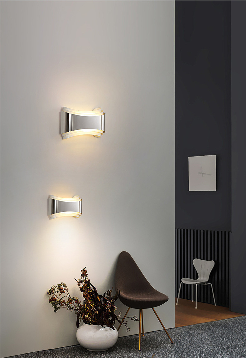 Bedroom lamp modern simple wall lamp cafe bar leisure lounge Hotel bedside special-shaped led iron wall Hotel Wall Lamp Modern
