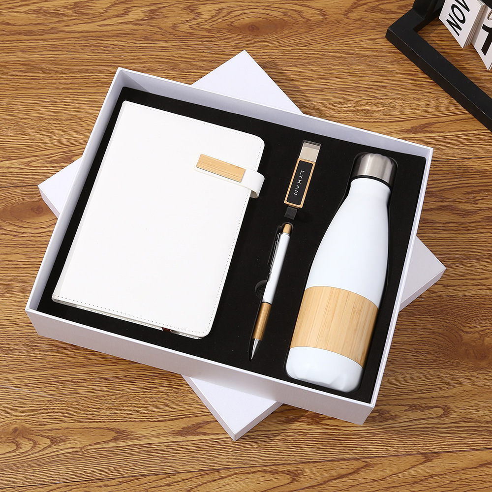 A5 notebook+pen+Tumbler bottle+flash drives