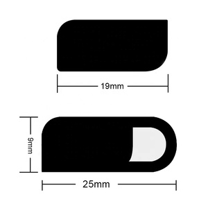 Tấm Che Web Camera Điện Thoại Di Động Có Logo Tùy Chỉnh Bằng Nhựa ABS Mới Phát Triển 2018, Tấm Lót Webcam Máy Tính Xách Tay Màu Đen - Product Image 2