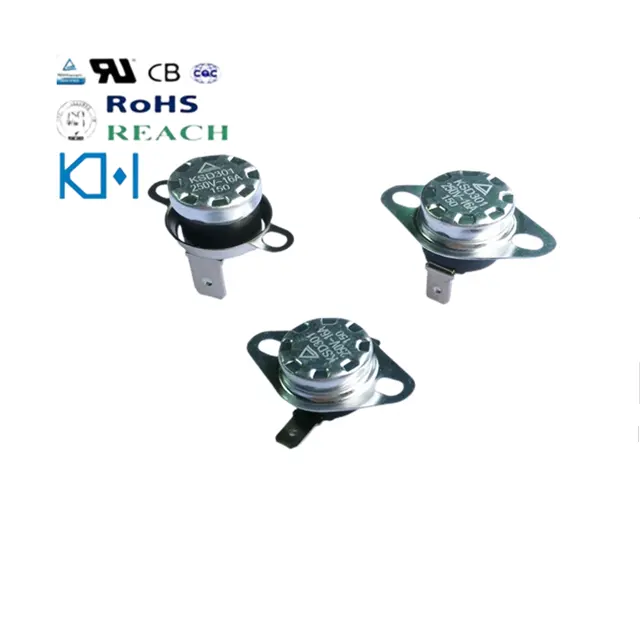 Kh interruptor de isolamento para cozinha, pequeno, fogão de arroz, termostato, controle elétrico, protetor térmico ksd301, aparelho de cozinha