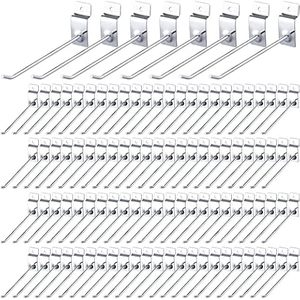 Cửa Hàng Bán Lẻ Tiện Ích Rãnh Móc Lưới Slat Kệ <span class=keywords><strong>Slatwall</strong></span> Tường Treo Kim Loại Hiển Thị Giá Móc - Product Image 6