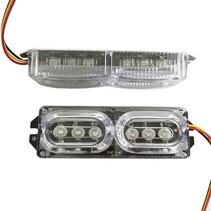 Araba ve motosiklet evrensel modifikasyon 12V flaş uyarı led'i ışık 6 Lens dekorasyon sol ve sağ çift yanıp sönen ışıklar - Product Image 5
