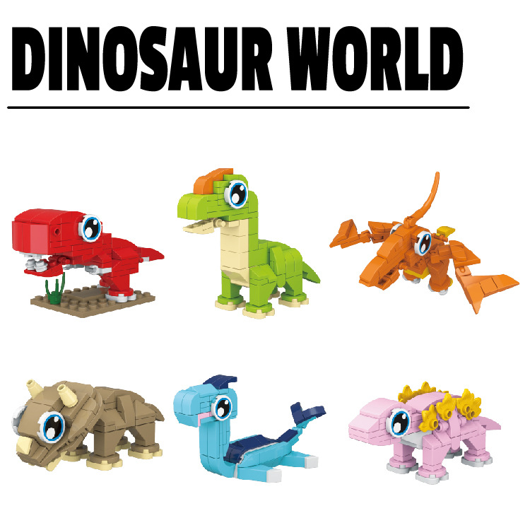 6pcs a set Dinosaur world