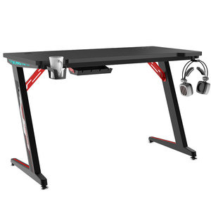 Tavolo da gioco in metallo regolabile luce LED Multi-funzionale PC portatile studio Computer scrivania assemblato scrivania - Product Image 6