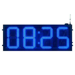 Gabinete cambiador de precio de aceite de gasolinera de 8 pulgadas, marcador LED electrónico de 7 segmentos, pantalla LED de temperatura de tiempo - Product Image 5