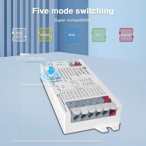 GLEDOPTO Pro + Controller LED 5-in-1 ZigBee3.0 20A Max telecomando con APP 2.4G RF PWM certificati 12-24V per il controllo della luce - Product Image 3
