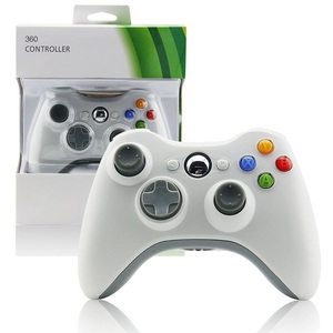 Xbox360コンソール用Xbox360ワイヤレスゲームコントローラージョイスティックリモコン用HONSONホワイトBTゲームパッド - Product Image 1
