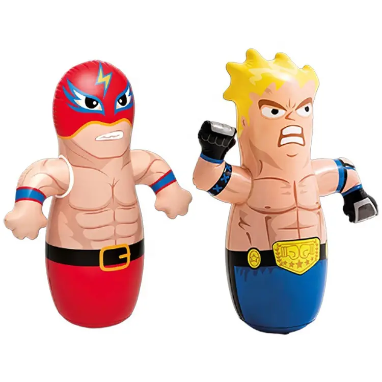 D04 best quality clown pattern printing inflatable punch bag kids interesting toys fidget toys