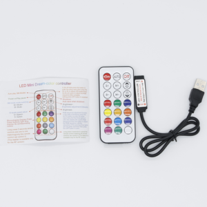 Лидер продаж RF беспроводной RGB светодиодный контроллер DC5-12V диммер 21 ключ пульт дистанционного управления Мини светодиодный RGB полосы света контроллер - Product Image 4