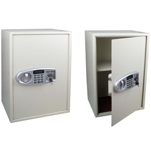 Caja DE SEGURIDAD ignífuga de doble seguridad con cerradura de llave y código eléctrico, caja de seguridad con alarma anormal para oficina, hotel o habitación de hotel - Product Image 6