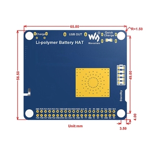 Roarkit Mobiles Netzteil Raspberry Pi 4. Generation B-Raspberry Pi 3B-Lithium batterie USV-Erweiterungs karte Lade karte