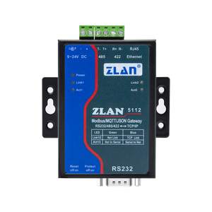 Single Serial Port Server RS232/485/422 to Ethernet <strong>TCP</strong> Port Modbus Gateway JSON Transmission Support MQTTS ZLAN5112