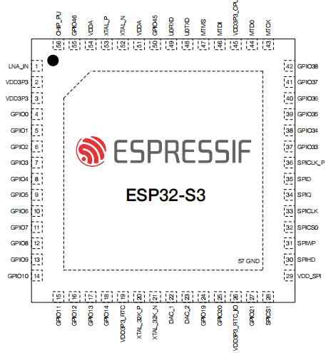Original espressif esp32 ESP32-S3 ESP32S3 2.4 GHz Wi-Fi BLE 5.0 dual core SOC WIFI chipset for smart AI voice control