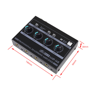 High Quality Professional 4 Channel Stereo Headphone Amplifier Hifi <strong>Amp</strong> <strong>Mixer</strong> With in Ear Monitor and Equalizer - Product Image 5