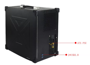 Nuevo modelo portátil industria computadora 17,3 pulgadas 1920*1080 resolución Atx Matx PC chasis de computadora con teclado - Product Image 6