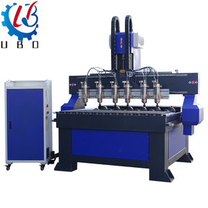 UBO 1325 Multi cabeza 6 husillos Cnc Router madera tallado 4 ejes 6 cabezas madera Router 3D madera Craving Machine - Product Image 3