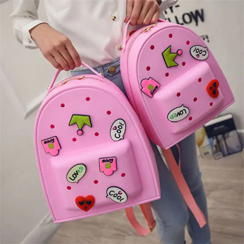 Zaino per bambini di alta qualità color caramella per ragazzi e ragazze cartoon soft skin friendly borsa da scuola per bambini EVA fai da te per bambini