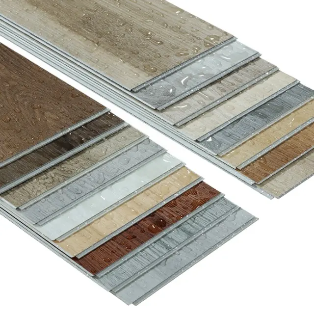 Impermeable grano de madera 4mm 5mm 6mm 7mm 8mm PVC clic bloqueo SPC suelo LVP suelo tablón de vinilo