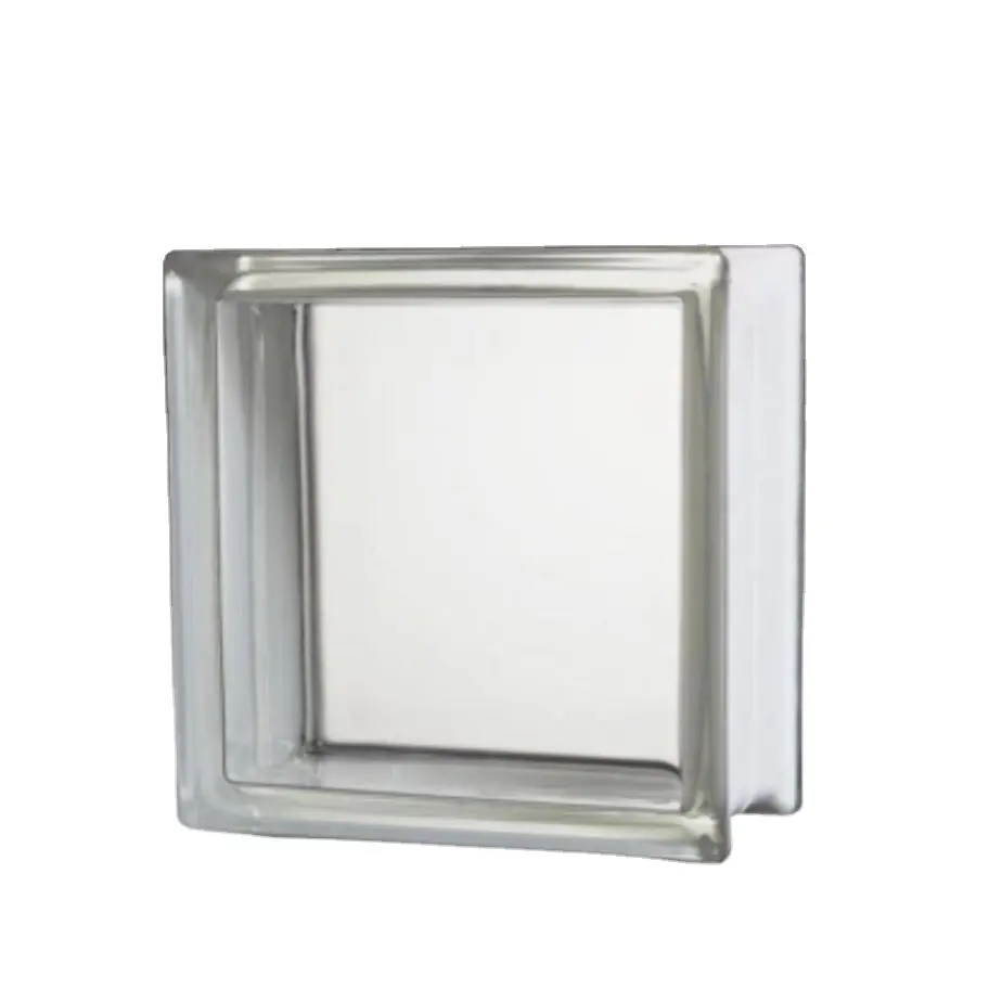 Ladrillo hueco transparente de Color cuadrado, ladrillo de vidrio hueco, ladrillo de cristal esmerilado, Partición de porche, bloque de vidrio de pared