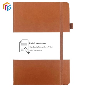 Stampa personalizzata diario libro copertina morbida Notebook con fascia elastica colorata nastro in pelle PU taccuino - Product Image 5