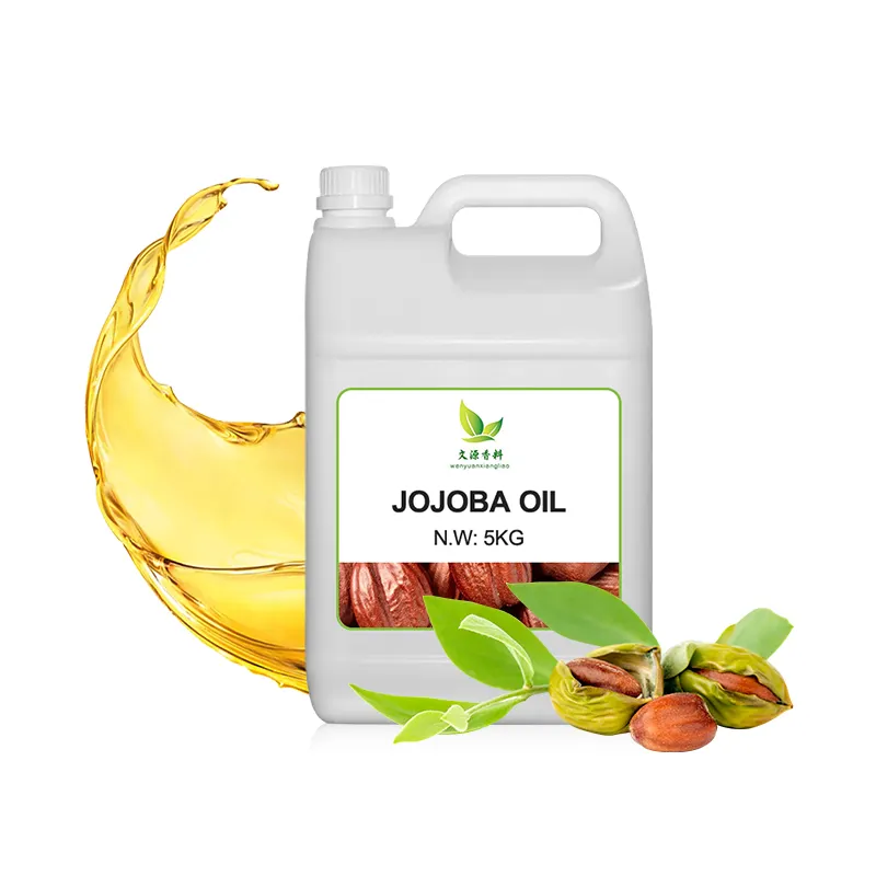 100% Pure Natuurlijke 5Kg Dragerolie Jojoba In Bulkoliën Pure Spa Essentiële Cosmetische Kwaliteit Natuurlijke Haargroei Olie