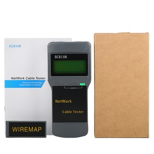 SC8108 CAT5 RJ45 Network LAN Length Cable Tester Meter Tester RJ45 master port (M), tester LOOPBACK RJ45 port (L) - Product Image 1