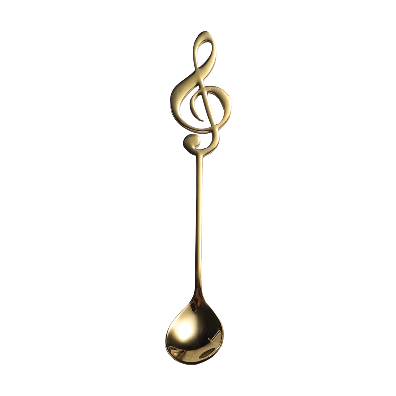 Cuchara de música de oro