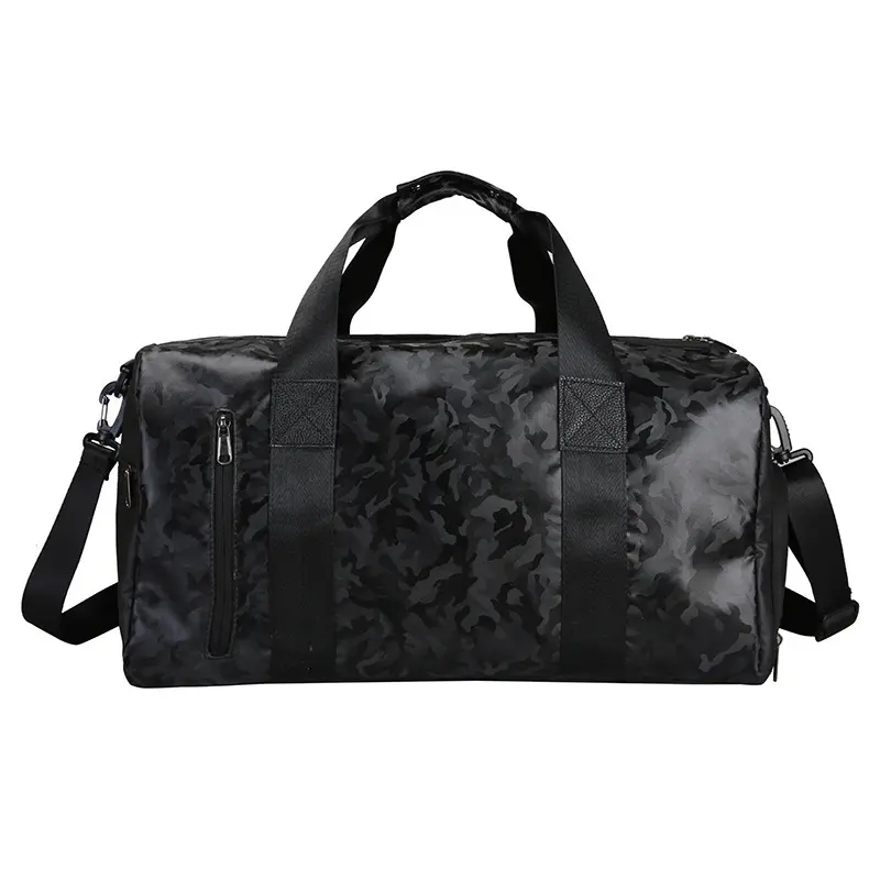 Unisex Camo Travel bag Gym Sports Duffle shoulder bag with Dry area