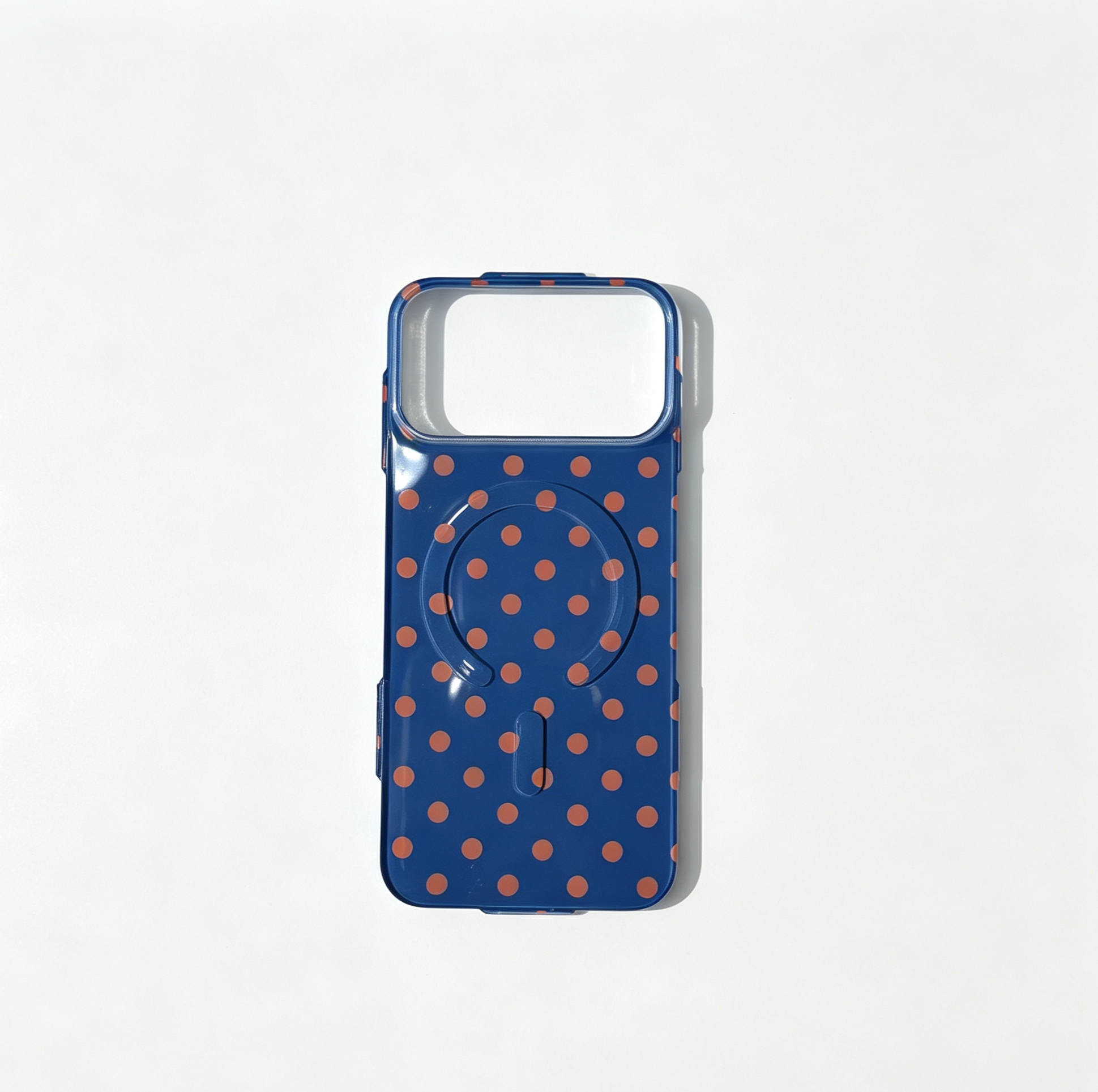 Bleu Orange à Pois