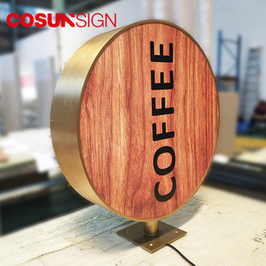 Cosun bên ngoài quán cà phê dấu hiệu LED Đăng tường tròn chiếu dấu hiệu - Product Image 5