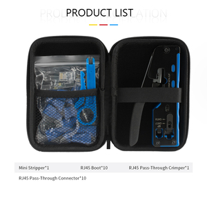 Lan cat 7 Uốn Tóc bồng công cụ Kit RJ45 RJ11 Mạng Cáp sửa chữa Kìm Set cầm tay dây cắt tuốc nơ vít công cụ thiết lập - Product Image 3