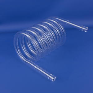 Rõ ràng thủy tinh thạch anh cuộn dây ống xoắn ốc ống thủy tinh thạch anh để sưởi ấm - Product Image 1