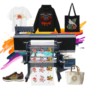New Technology Xp600 I1600 I3200 3D Embroidery Effect Printing Machine Powderless 60cm A1 Roll Uv DTF <strong>Printer</strong> for Textile Cloth - Product Image 3