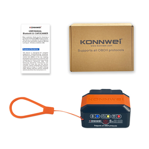 Android IOS KW905 Bluetooth OBD2スキャナーでサポートされているKonnweiカーエラー診断ツール12V車用OBDII自動診断スキャナー - Product Image 3