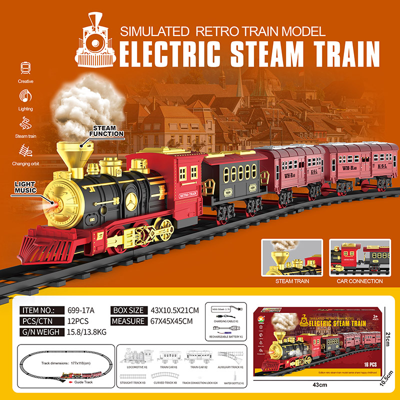 699-17A (3.7V Li-ion 3 Carros 1 Pulverizador de Niebla)