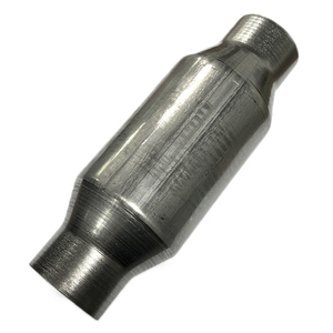 Convertitore catalitico anteriore universale ad alto flusso di ingresso/uscita da 2.5 pollici Direct-Fit con porta O2 - Product Image 1